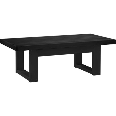 Coffee Table NOAIN Black 119 x 60 x 40 cm Solid Pine Wood vidaXL (1/5)