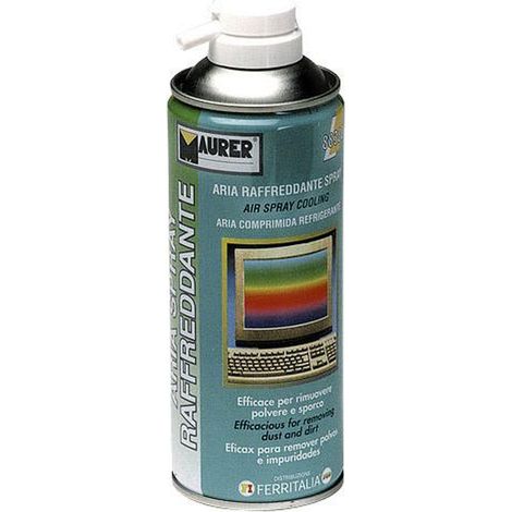 MAURER spray aire comprimido 400 ml. , Spray Maurer aire para limpiar y refrigerar 400 ml.- Capacidad 400 ml.- Aire seco.- Ideal para limpiar suciedad o impurezas