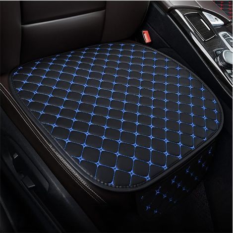 2 Pièces Protecteur Sièges Avant Doux Confort, Coussin pour Siège Avant Voiture avec Fond Antidérapant, Protecteur Sièges De Voiture Avant Doux Confort, Housse Siège Auto pour Camion(Bleu) (1/5)