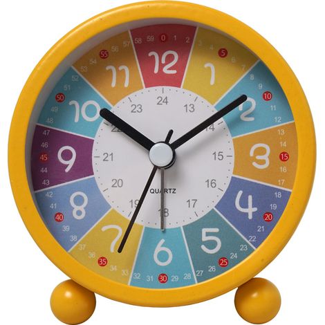 Horloge Pédagogique Enfant - Horloge Analogique pour Apprendre l'Heure - Montre Murale Éducative pour Chambre d'Enfant - 1 Pièce (1/5)