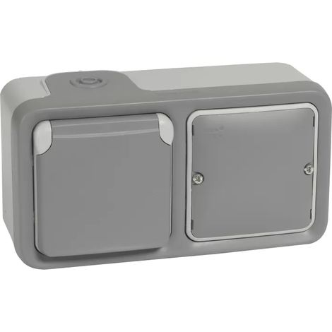 VALENA NETX 069793 Wasserdichte Steckdose 2P+E IP55 grau mit Netatmo (1/2)