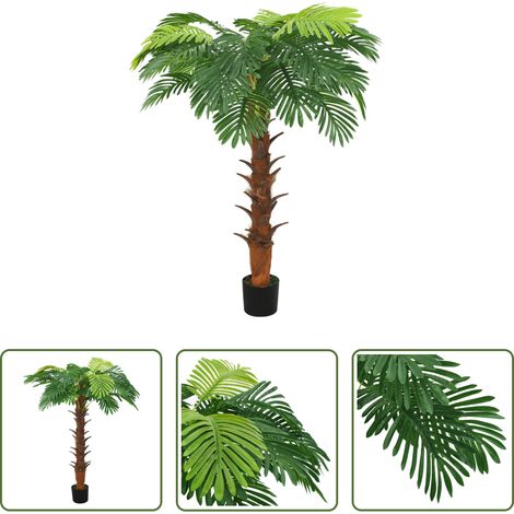 vidaXL Grüne Palme - Künstliche Palme Cycas mit Topf 160 cm Grün (1/5)