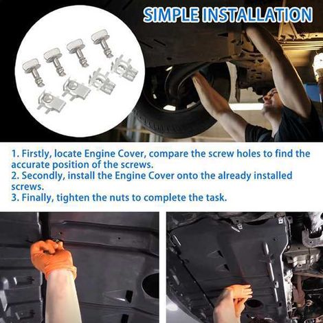 1 set, color: silver, material: metal, BB5Z-00817-A W716006-S439, engine hood. (1/4)