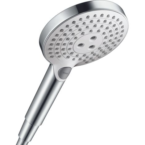 Hansgrohe Raindance Select S - Alcachofa de ducha 120, 3 chorros, EcoSmart, blanco/cromo 26531400 (1/5)