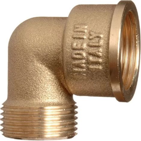 Thermador 92G12C - Raccord laiton coudé 90° à visser - MF3/8" - 92G (10pcs)