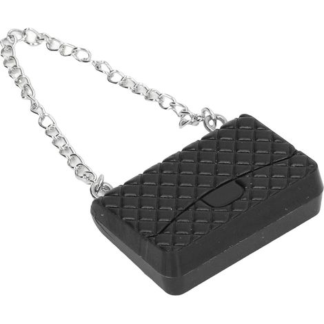 Sac pour poupée aux couleurs vives, finition impeccable, sac miniature délicat pour maisons de poupées, accessoire pour maisons de poupées à l'échelle 1:12, noir. (1/5)