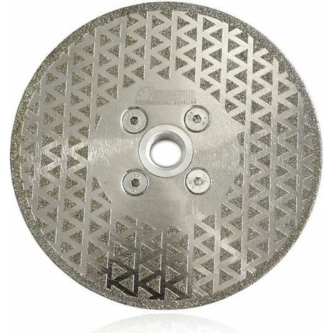 1PC Disque Diamant 125mm Lame de Scie électroplaqué Double Face pour Coupe et Meulage Pierre Granit Marbre Tuile