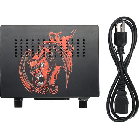 Alimentation numérique double pour machine à tatouer avec écran LCD, pédale incluse, fiche US. (1/5)