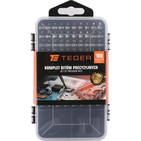 Set di punte di precisione (108 pezzi) / teger (1/3)