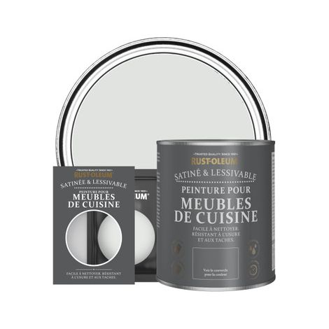 Peinture pour Meubles de Cuisine, Finition Satinée - Gris Papier (1/2)
