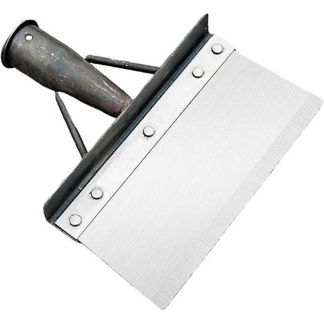 Pelle plate de jardin robuste à lame tranchante, 20 cm, idéale pour le nettoyage du gazon extérieur. (1/4)