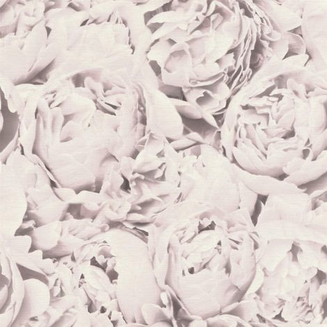Rasch Freundin Blush Pink Rose Wallpaper Floral Textured Paste The Wall Vinyl (1/4)