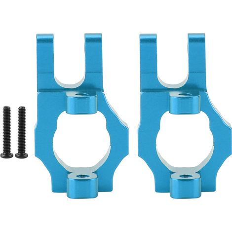 Moyeu avant gauche/droit 0006 pièce améliorée pour RC 1/12 Wl toys 12428 12423 12628 (Bleu) (1/5)