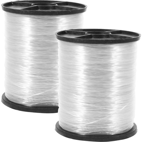 2 rouleaux de fil suspension transparent invisible pour tableaux, (1/5)