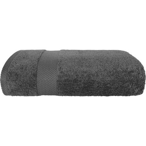 Modisches Handtuch 70x140 cm, Graphit, 550 g/m², mit Frottee-Baumwollrand, einfarbig