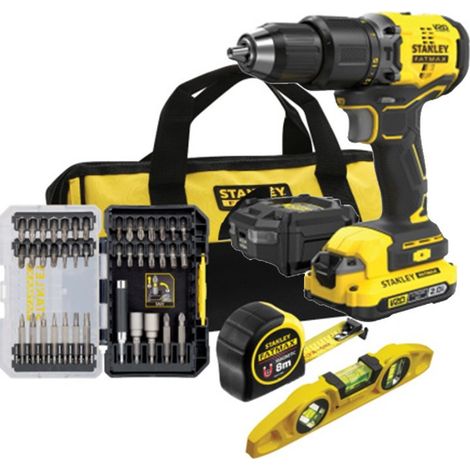 Taladro atornillador sin escobillas Stanley FatMax V20 18V