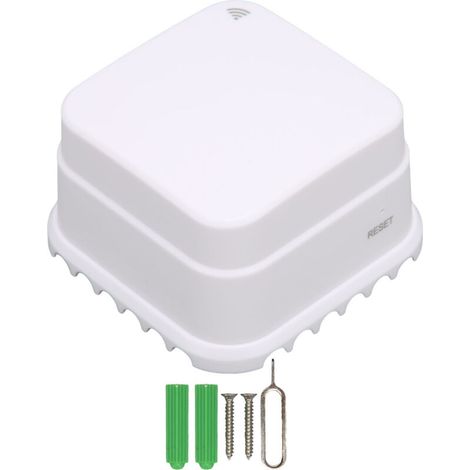 Intelligenter WLAN-Überschwemmungssensor – Drahtlose Wasserleckwarnung für Badezimmer per App (1/5)