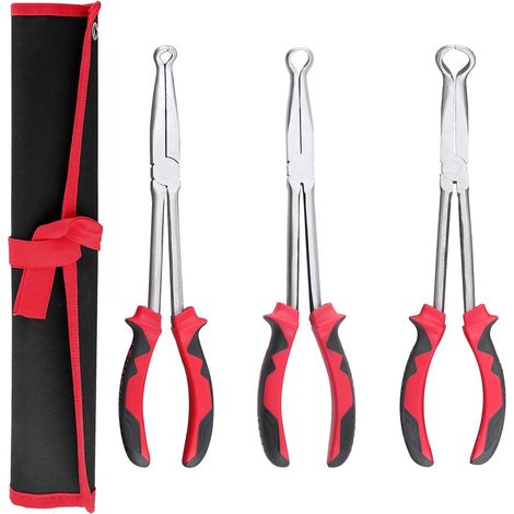 lot de 3 pinces de serrage et retrait pour tuyaux 1,95 cm, 1,27 cm, 1,90 cm et pince à bec annulaire (1/5)