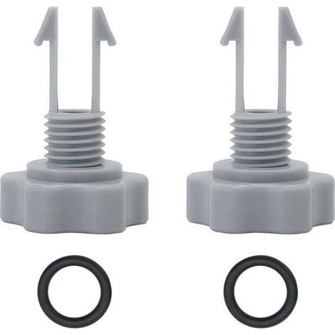 Satz mit 2 Ersatz-Entlüftungsventilen und O-Ringen für die Intex 10460 10264-2 Filterpumpe (1/5)