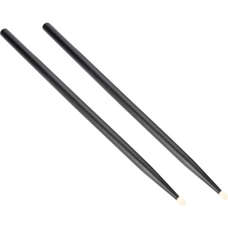1 Paire de Baguettes de Batterie en Bois d'Érable 5A, Baguettes de Batterie pour Batterie Acoustique (Noir) (1/5)