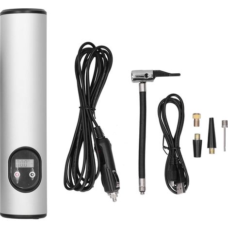 Tragbarer 12-V-USB-Reifenfüller mit LED-Licht, 150 PSI Universal-Digital-Aufblaswerkzeug (1/5)