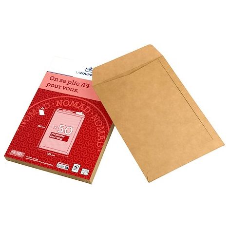 Pochette kraft adour La Couronne 229 x 324 - 90 gr - Paquet de 50 (1/3)