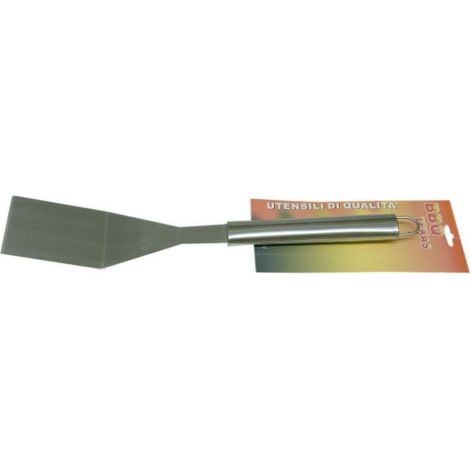 Texas spatule e'troite pour barbecue en acier inoxydable et poigne'e en acier brosse' accessoires