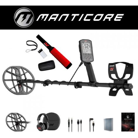 Minelab Metal Detector Multi frequenza MANTICORE + Pointer PRO-FIND 40 (Expert pack 40)