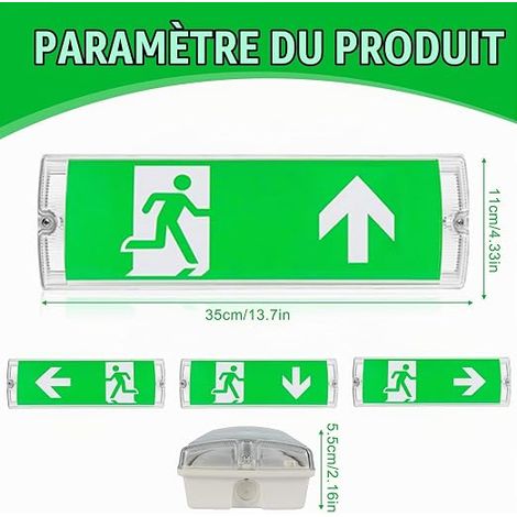 LED Eclairage Secours Lumiere Secours Eclairage Sortie Secours Bloc Secours Sortie Secours (1/4)