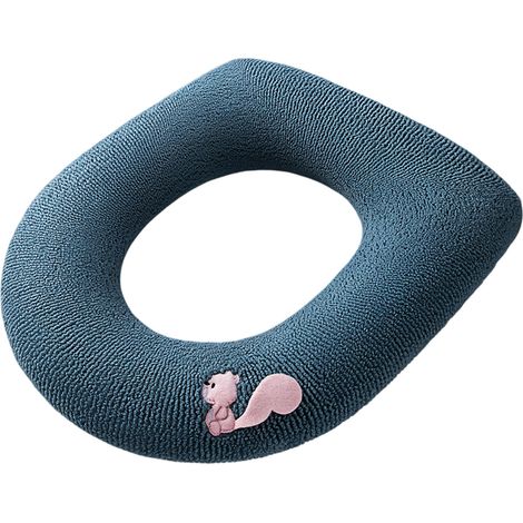 Coussin de toilette épais et portable, tricoté, chaud et lavable, universel (1/5)
