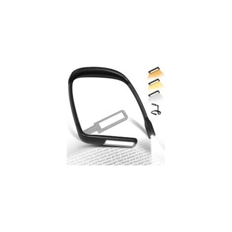 Liseuse Lampe de Lecture de Cou - Rechargeable Lampe Lecture au Lit, 3 Couleurs Liseuse LED Flexible Lampe Tour de Cou pour Livre Tricoter Couture Camping Réparation, Cadeau Femme Homme Lecteur Ado - 