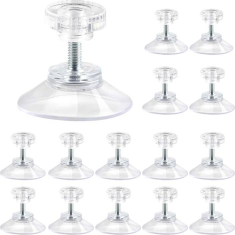 Dailygoods，Ventosas extrafuertes，15 unidades，40 mm，Rosca/Tuerca dentada，Para superficies lisas，Ganchos de succión (1/5)