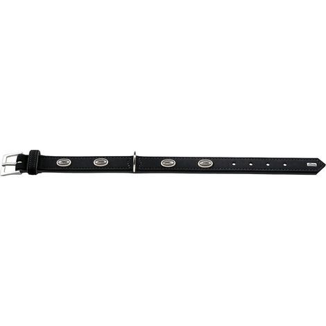 Halsband Softie Stone45 Nickel Kunstleder-Nubuk/Nappa schwarz
