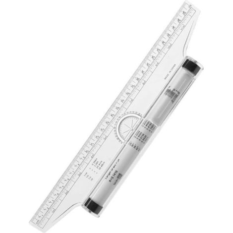Règle parallèle à rouleau en plastique portable et (1/5)