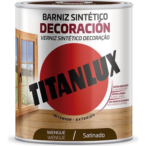 Vernice sintetica satinata decorazione wengé 250ml titanlux m11100714 (1/2)