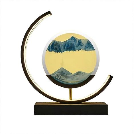 Lampe de table LED en forme de sable mouvant, veilleuse en forme de sablier 3D, lampe de chevet décorative, cadeau (1/5)