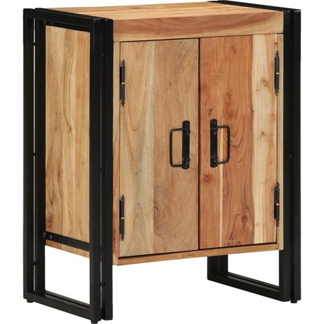 vidaXL Cabinet à chaussures 56 x 35 x 70 cm Bois d'acacia massif (1/5)