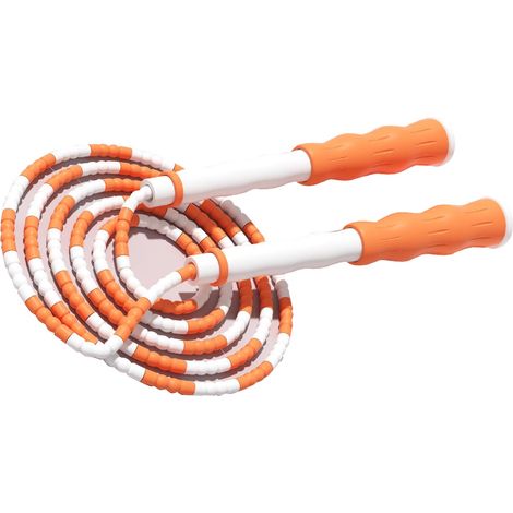 Corde à sauter perles réglable pour enfants - Couleur orange (1/5)