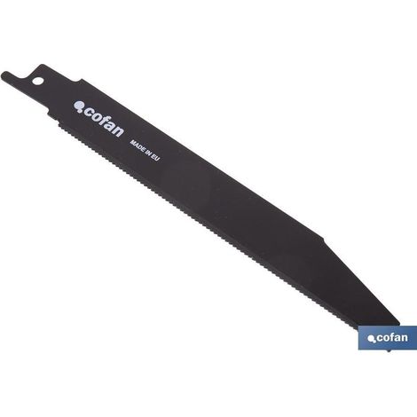Hoja de sierra de sable metal duro 130 mm, 18 TPI, para metales duros y acero inoxidable (1/5)