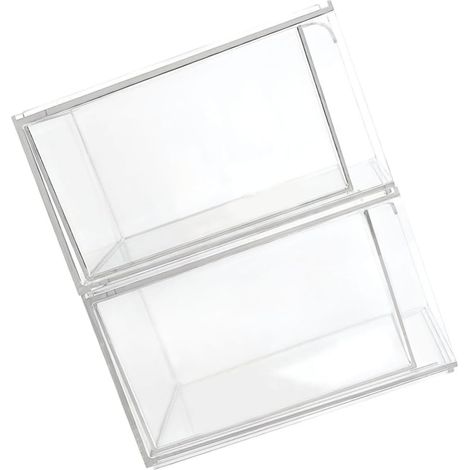 2 Pièces Boîte de Rangement Maquillage Empilable en PET (1/5)