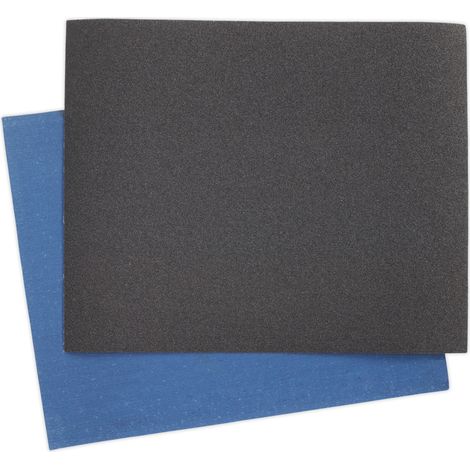 Sealey Emery Sheet 80Grit 230 x 280mm, Blue Twill - Pack of 25 ES232880 (1/2)