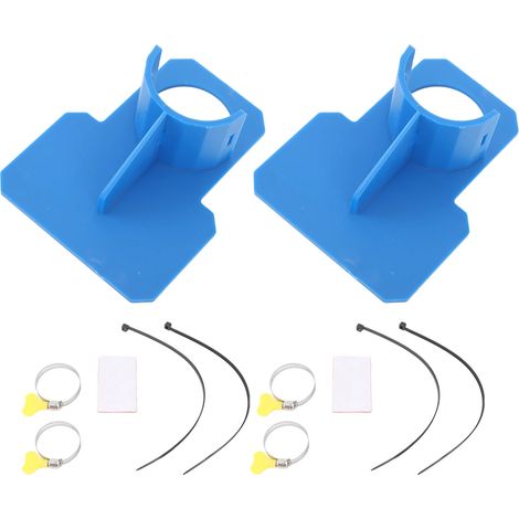 Lot de 2 supports de tuyau pour piscine hors sol - Accessoires pour piscine hors sol - Bleu (1/5)