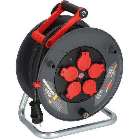Bobine de câble 320 KU 4200 40m Caoutchouc-Neoprène 3x2,5mm² 320mm 5 protections de contact avec interrupteur