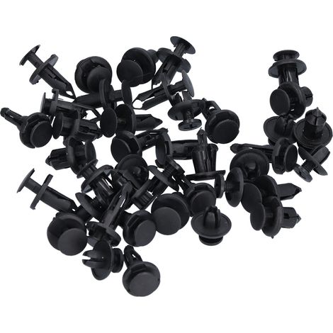 Kit de 40 clips de fixation, rivets et garnitures en nylon pour panneaux de porte de voiture.