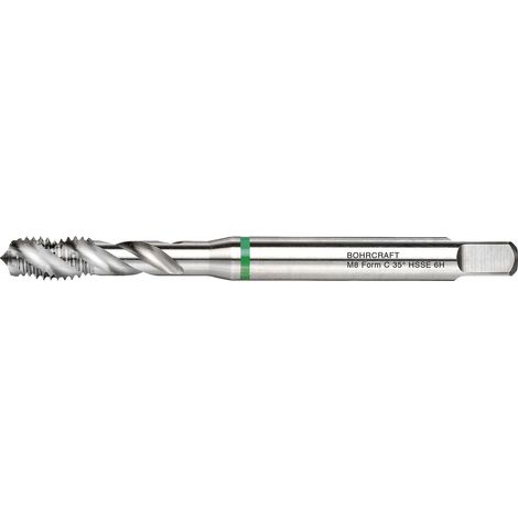 BOHRCRAFT Maschinengewindebohrer 40º RSP DIN371 M10 verstärkter Schaft Grünring (1/2)