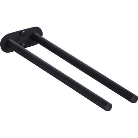Étagère de salle de bain Porte-serviettes rotatif à poinçonnage gratuit (double tige Yahei), BLOW (1/5)