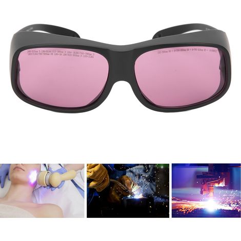 Occhiali protettivi laser 808nm 850 con filtro luce per dispositivi di epilazione laser, neri - AquaForge (1/5)