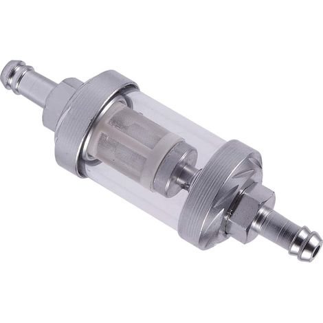 Chrome Glass Filter for Petrol Engine 5/16 Inch 8 mm Silver (1/5)