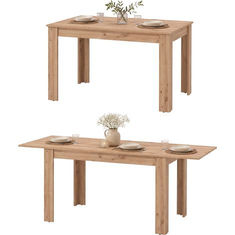 Tavolo Allungabile Marudo, 8 Posti, Allungabile, 120x80x76h cm Marrone Rovere Nodi