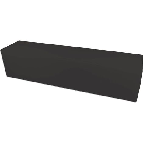 Panca in Similpelle 180x42x44 cm Avalli Grigio Scuro